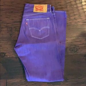 Levi Strauss purple straight jeans